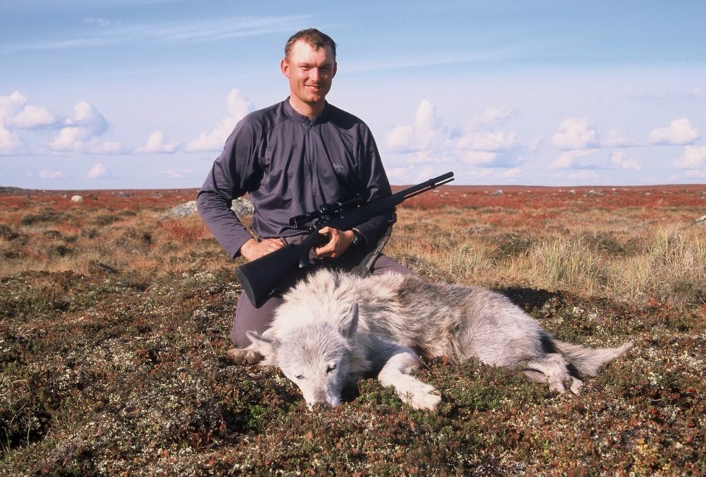 Bryan and NWT Wolf. 285 yards, muzzleloader
