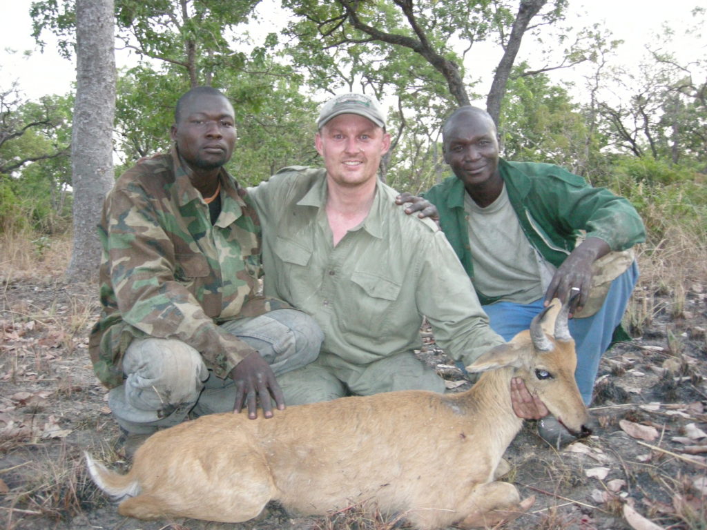 Bryan and crew with Reedbuck