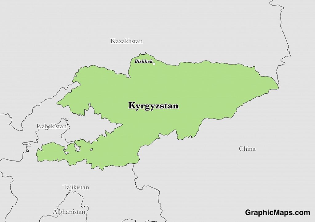 KYRGYZSTAN Map