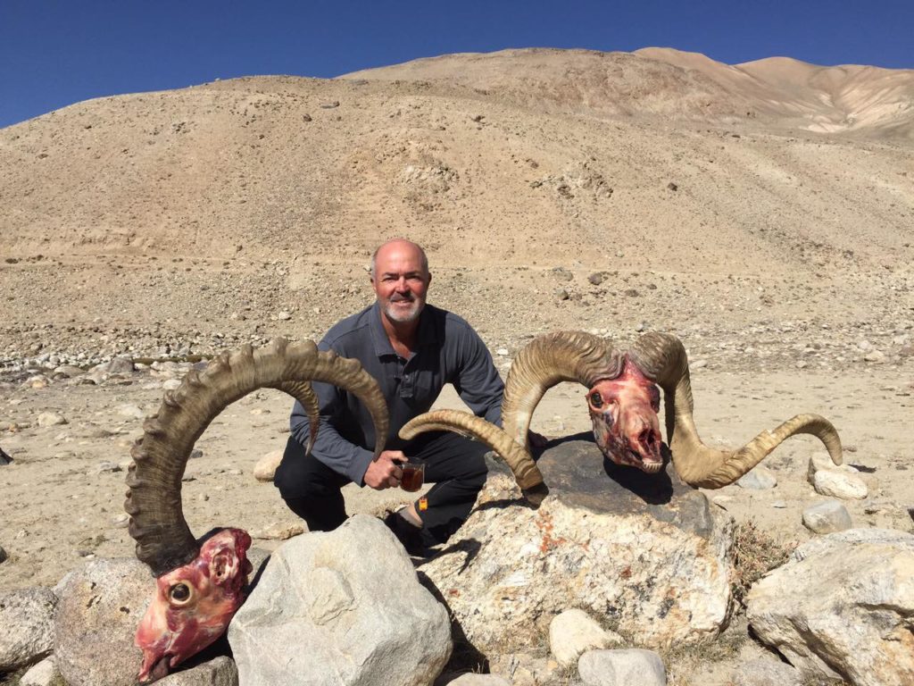 Bob Burgner, 58.5 inch Marco Polo and 41 inch, Ibex, September 2016