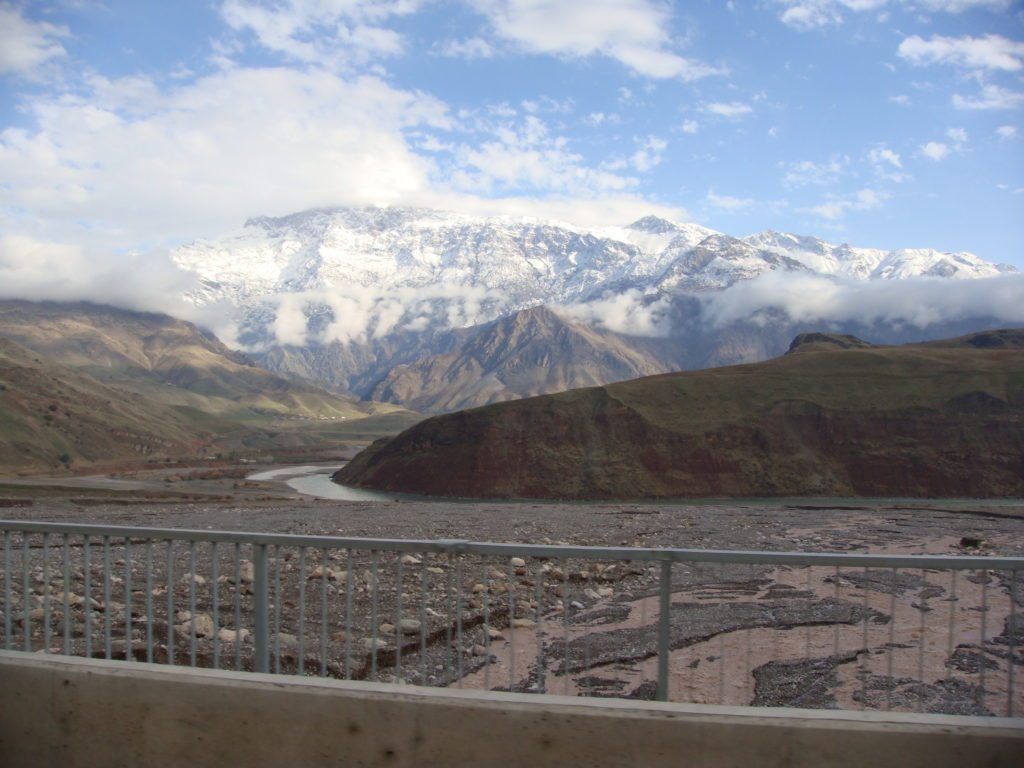 Bridge on the Drive from Dushanbe to Khorog, Dec. 2014