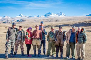 Jon Krueger, Mark Ticehurst and Camp staff in Kyrgyzstan